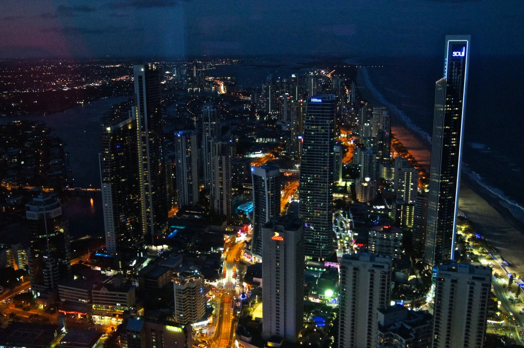 Night view from Skypoint Gold Coast