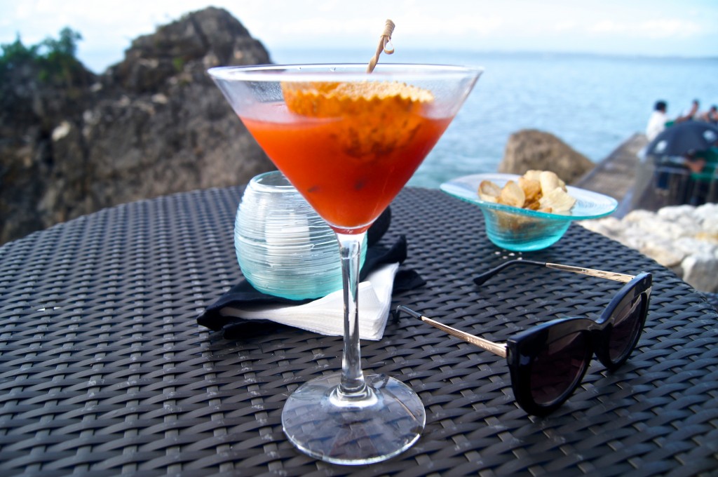 Cocktails at the Rock Bar Bali - Copyright