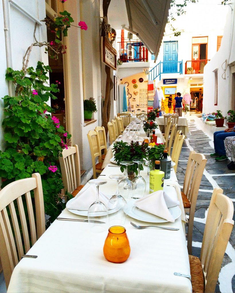 instagramable places in Mykonos Dining